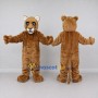 Custom Tan and Cream Cougar Mascot Costume Adult Full Body Suit for Wildlife Events