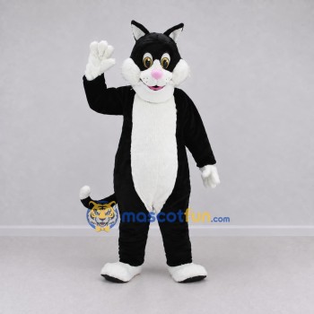 Custom Black and White Cat Mascot Costume Adult Full Body Suit for Pet Events Custom Black and White Cat Mascot Costume Adult Full Body Suit for Pet Events