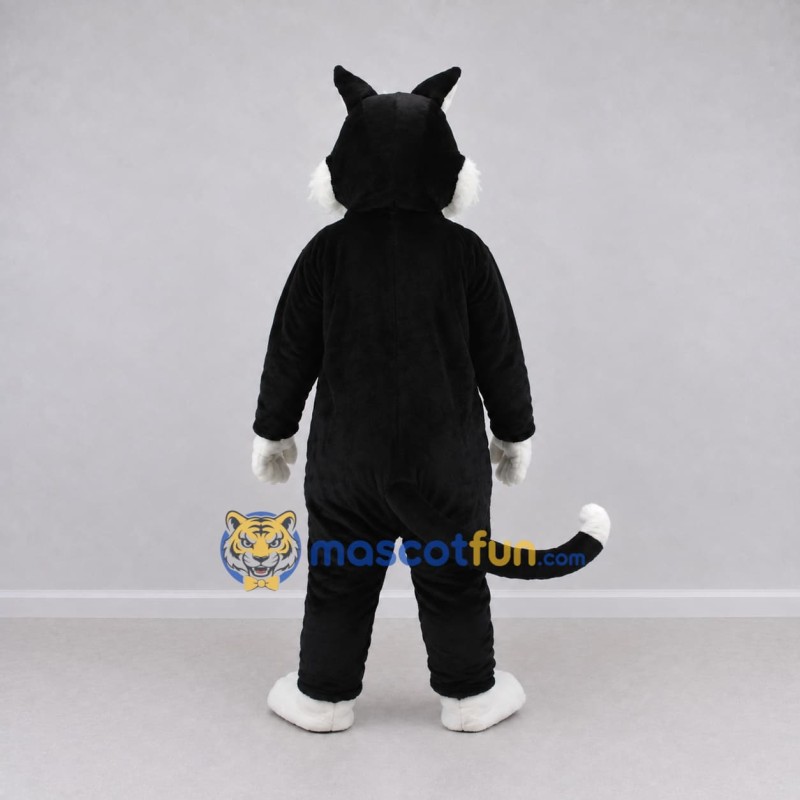 Custom Black and White Cat Mascot Costume Adult Full Body Suit for Pet Events Custom Black and White Cat Mascot Costume Adult Full Body Suit for Pet Events