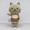 Custom Gray Green and Brown Cat Character Mascot Costume Adult Full Body Suit for Children's Parties Custom Gray Green and Brown Cat Character Mascot Costume Adult Full Body Suit for Children's Parties
