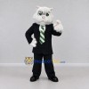 Custom White and Black Cat in Business Suit Mascot Costume Adult Full Body Suit for Corporate Events Custom White and Black Cat in Business Suit Mascot Costume Adult Full Body Suit for Corporate Events