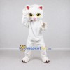 Custom White Cat Mascot Costume Adult Full Body Suit for Pet Events Custom White Cat Mascot Costume Adult Full Body Suit for Pet Events