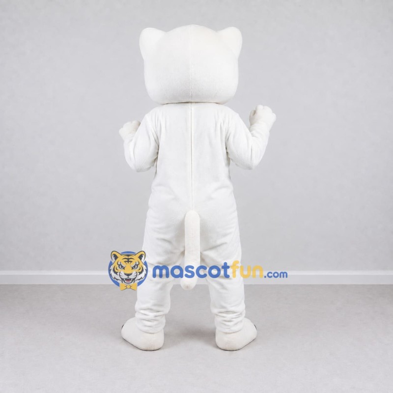 Custom White Cat Mascot Costume Adult Full Body Suit for Pet Events Custom White Cat Mascot Costume Adult Full Body Suit for Pet Events