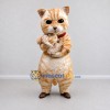 Custom Orange and Cream Tabby Cat with Kitten Mascot Costume Adult Full Body Suit for Pet Events Custom Orange and Cream Tabby Cat with Kitten Mascot Costume Adult Full Body Suit for Pet Events