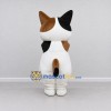 Custom White Black and Brown Calico Cat with Bell Mascot Costume Adult Full Body Suit for Store Openings Custom White Black and Brown Calico Cat with Bell Mascot Costume Adult Full Body Suit for Store Openings