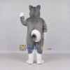 Custom Gray and White Husky Dog Mascot Costume Adult Full Body Suit for Pet Events