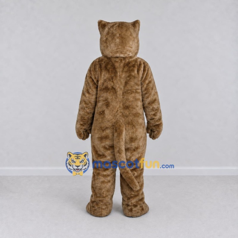 Custom Brown Cat Mascot Costume Adult Full Body Suit for Pet Events