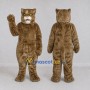 Custom Brown Cat Mascot Costume Adult Full Body Suit for Pet Events