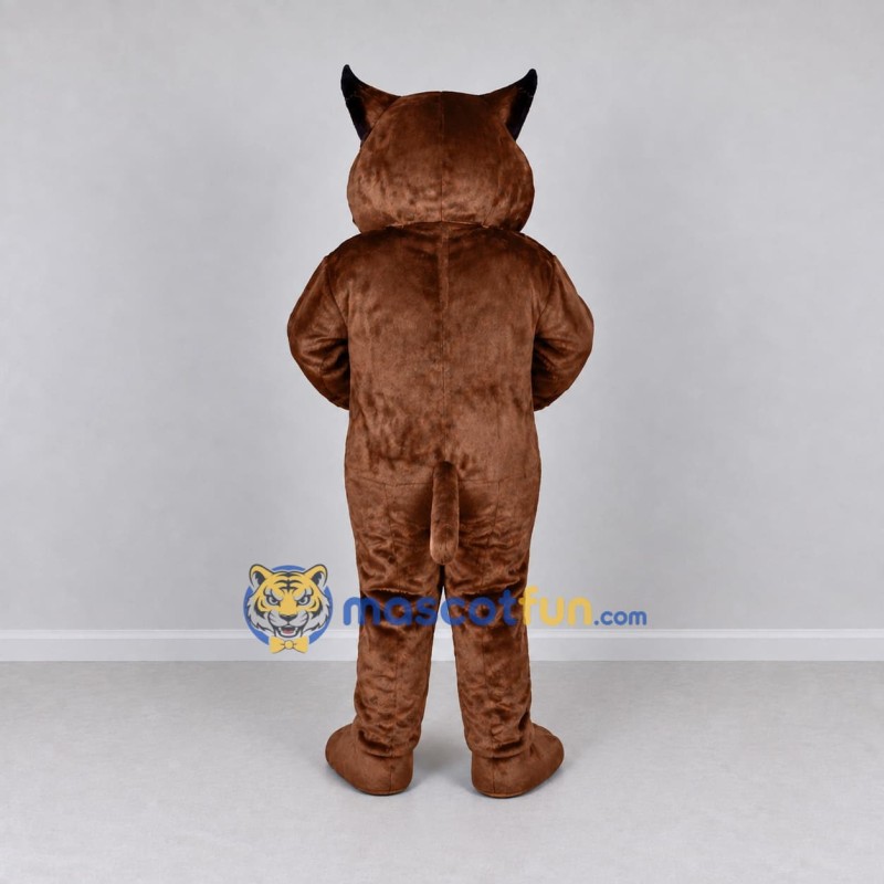 Custom Brown and White Lynx Mascot Costume Adult Full Body Suit for Wildlife Events Custom Brown and White Lynx Mascot Costume Adult Full Body Suit for Wildlife Events