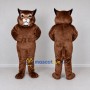 Custom Brown and White Lynx Mascot Costume Adult Full Body Suit for Wildlife Events