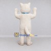 Custom White and Blue Cat with Bow Tie Mascot Costume Adult Full Body Suit for Pet Events Custom White and Blue Cat with Bow Tie Mascot Costume Adult Full Body Suit for Pet Events