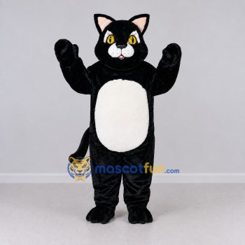 Custom Black and White Cat Mascot Costume Adult Full Body Suit for Pet Events Custom Black and White Cat Mascot Costume Adult Full Body Suit for Pet Events