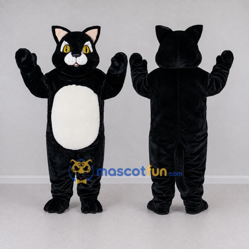 Custom Black and White Cat Mascot Costume Adult Full Body Suit for Pet Events Custom Black and White Cat Mascot Costume Adult Full Body Suit for Pet Events