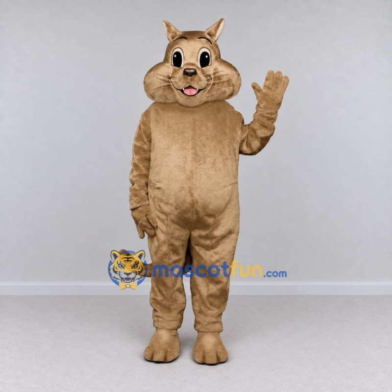Custom Tan Cat Mascot Costume Adult Full Body Suit for Pet Events Custom Tan Cat Mascot Costume Adult Full Body Suit for Pet Events