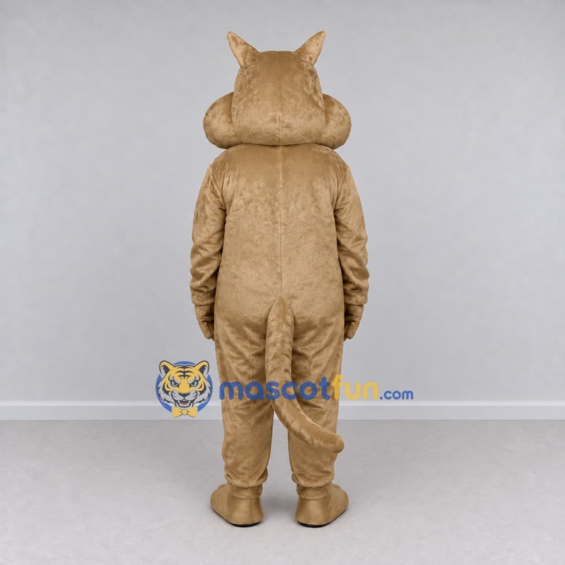 Custom Tan Cat Mascot Costume Adult Full Body Suit for Pet Events Custom Tan Cat Mascot Costume Adult Full Body Suit for Pet Events