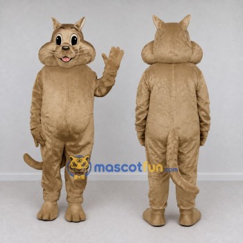 Custom Tan Cat Mascot Costume Adult Full Body Suit for Pet Events