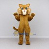 Custom Golden Brown and Cream Cat Mascot Costume Adult Full Body Suit for Pet Events