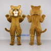 Custom Golden Brown and Cream Cat Mascot Costume Adult Full Body Suit for Pet Events