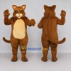 Custom Brown and Cream Cat Mascot Costume Adult Full Body Suit for Pet Events Custom Brown and Cream Cat Mascot Costume Adult Full Body Suit for Pet Events