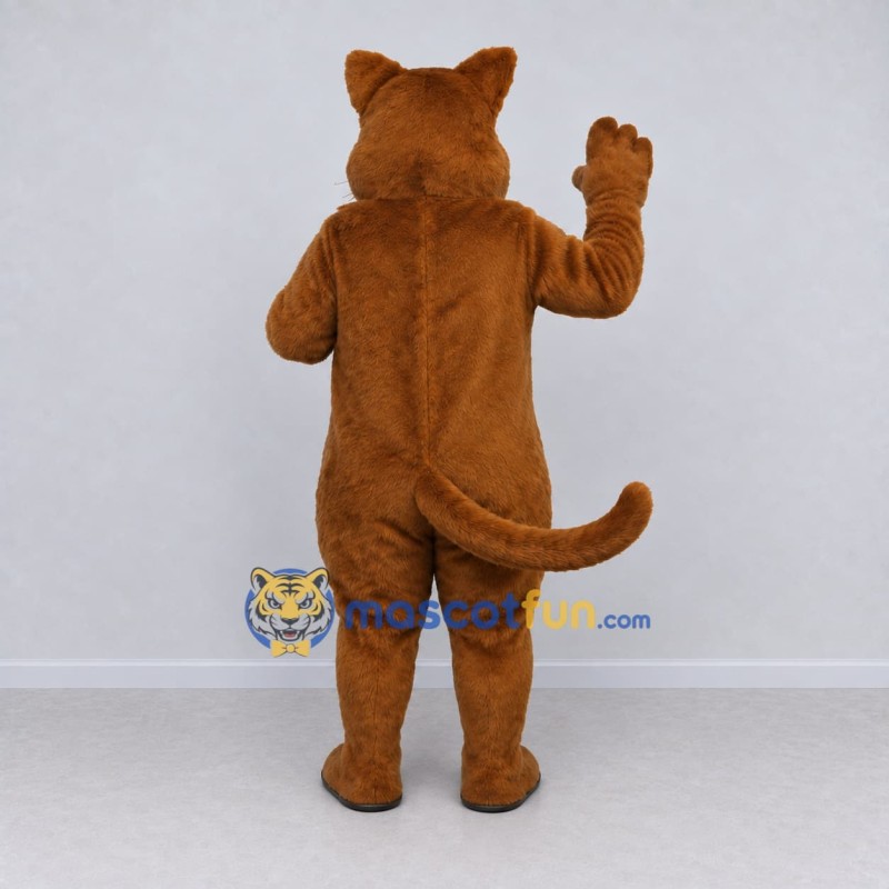 Custom Brown and Cream Cat Mascot Costume Adult Full Body Suit for Pet Events Custom Brown and Cream Cat Mascot Costume Adult Full Body Suit for Pet Events