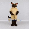 Custom Cream and Brown Siamese Cat Mascot Costume Adult Full Body Suit for Pet Events