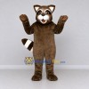 Custom Brown and White Raccoon Mascot Costume Adult Full Body Suit for Wildlife Events Custom Brown and White Raccoon Mascot Costume Adult Full Body Suit for Wildlife Events