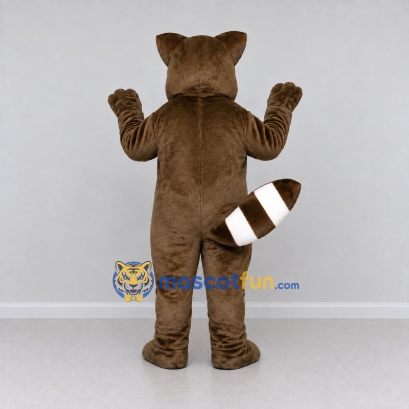 Custom Brown and White Raccoon Mascot Costume Adult Full Body Suit for Wildlife Events Custom Brown and White Raccoon Mascot Costume Adult Full Body Suit for Wildlife Events