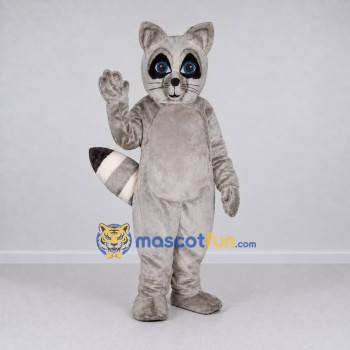 Custom Gray and White Raccoon Mascot Costume Adult Full Body Suit for Wildlife Events Custom Gray and White Raccoon Mascot Costume Adult Full Body Suit for Wildlife Events