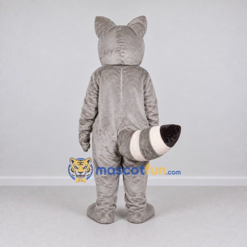 Custom Gray and White Raccoon Mascot Costume Adult Full Body Suit for Wildlife Events Custom Gray and White Raccoon Mascot Costume Adult Full Body Suit for Wildlife Events