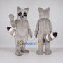 Custom Gray and White Raccoon Mascot Costume Adult Full Body Suit for Wildlife Events