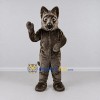 Custom Dark Brown Canine Character Mascot Costume Adult Full Body Suit for Community Events Custom Dark Brown Canine Character Mascot Costume Adult Full Body Suit for Community Events