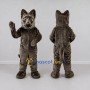 Custom Dark Brown Canine Character Mascot Costume Adult Full Body Suit for Community Events