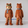 Custom Orange and Brown Animal Aviator Mascot Costume Adult Full Body Suit for Themed Parties Custom Orange and Brown Animal Aviator Mascot Costume Adult Full Body Suit for Themed Parties