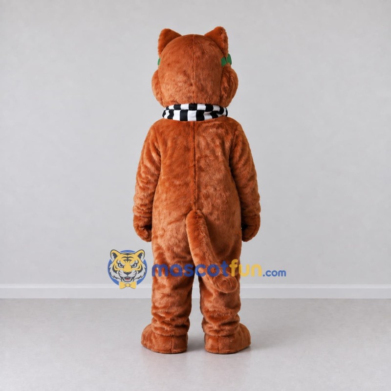Custom Orange and Brown Animal Aviator Mascot Costume Adult Full Body Suit for Themed Parties Custom Orange and Brown Animal Aviator Mascot Costume Adult Full Body Suit for Themed Parties