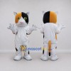 Custom White Orange and Black Calico Cat Mascot Costume Adult Full Body Suit for Pet Events Custom White Orange and Black Calico Cat Mascot Costume Adult Full Body Suit for Pet Events