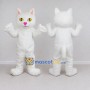 Custom White Cat Mascot Costume Adult Full Body Suit for Pet Events