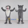 Custom Gray and White Cat Mascot Costume Adult Full Body Suit for Pet Events Custom Gray and White Cat Mascot Costume Adult Full Body Suit for Pet Events