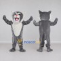 Custom Gray and White Cat Mascot Costume Adult Full Body Suit for Pet Events