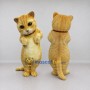 Custom Orange and Cream Tabby Cat Mascot Costume Adult Full Body Suit for Pet Events