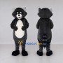Custom Dark Gray and White Raccoon Mascot Costume Adult Full Body Suit for Wildlife Events