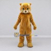 Custom Golden Brown and Cream Cat Mascot Costume Adult Full Body Suit for Pet Events