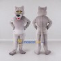 Custom Gray Wolf Mascot Costume Adult Full Body Suit for Wildlife Events