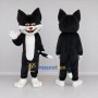 Custom Black and White Cat Mascot Costume Adult Full Body Suit for Pet Events