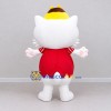 Custom White and Red Cat in Dress Mascot Costume Adult Full Body Suit for Children's Parties Custom White and Red Cat in Dress Mascot Costume Adult Full Body Suit for Children's Parties