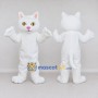 Custom White Cat Mascot Costume Adult Full Body Suit for Pet Events