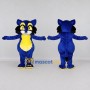 Custom Blue and Yellow Cat Mascot Costume Adult Full Body Suit for Children's Parties