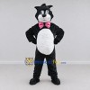 Custom Black White and Pink Cat with Bow Tie Mascot Costume Adult Full Body Suit for Pet Events Custom Black White and Pink Cat with Bow Tie Mascot Costume Adult Full Body Suit for Pet Events