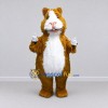 Custom Brown and White Guinea Pig Mascot Costume Adult Full Body Suit for Pet Events Custom Brown and White Guinea Pig Mascot Costume Adult Full Body Suit for Pet Events