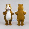 Custom Brown and White Guinea Pig Mascot Costume Adult Full Body Suit for Pet Events Custom Brown and White Guinea Pig Mascot Costume Adult Full Body Suit for Pet Events