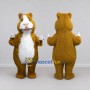 Custom Brown and White Guinea Pig Mascot Costume Adult Full Body Suit for Pet Events